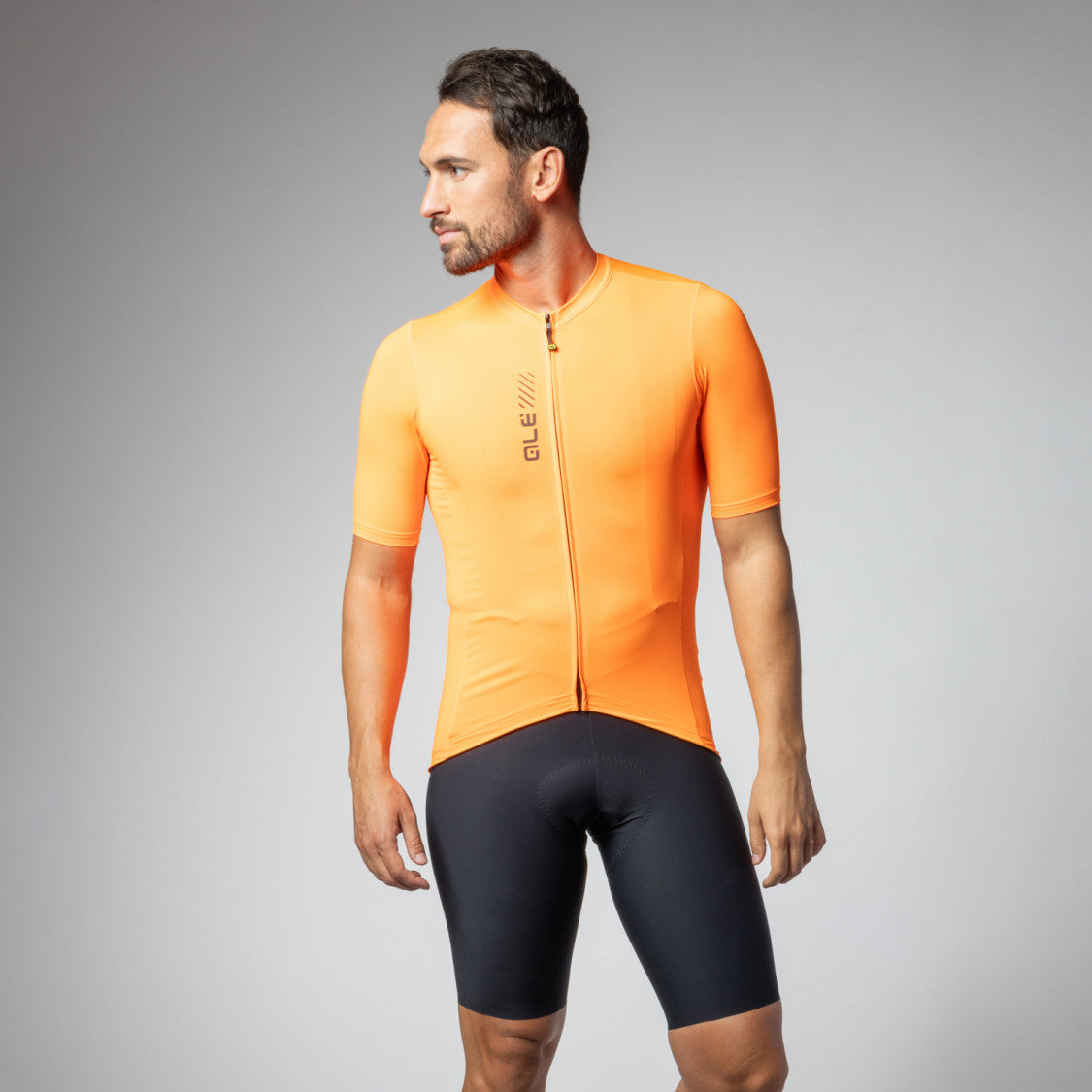 MAGLIA ALÉ PRAGMA COLOR BLOCK - Arancio Fluo