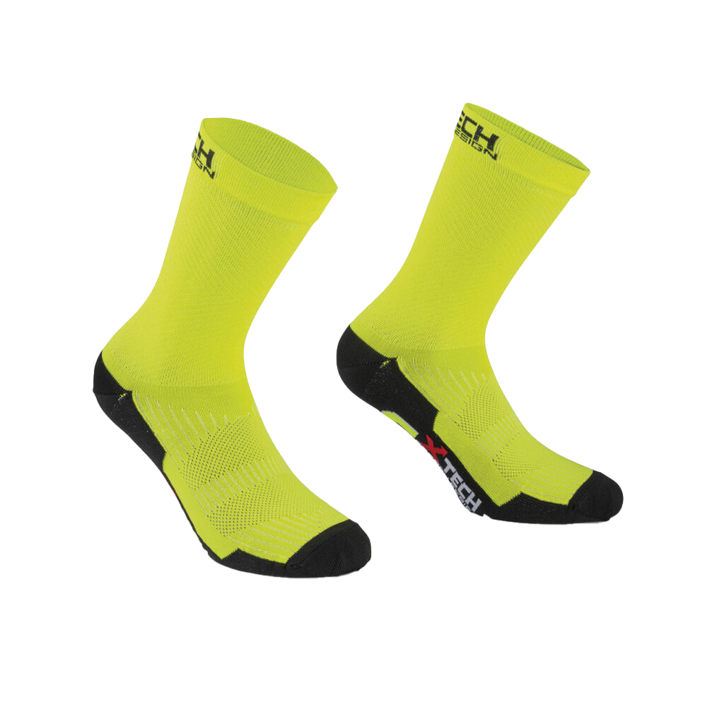 CALZE ESTIVE PROFESSIONAL CARBON X-TECH - Giallo Fluo
