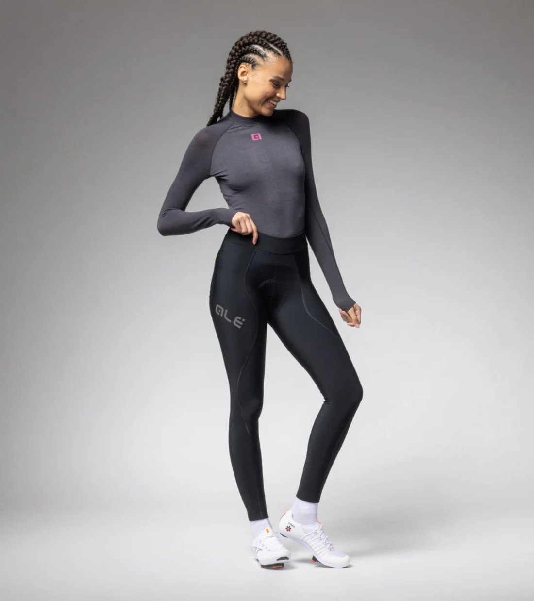 PANTALONE ALÉ DONNA PRAGMA WINTER - Nero/Bianco