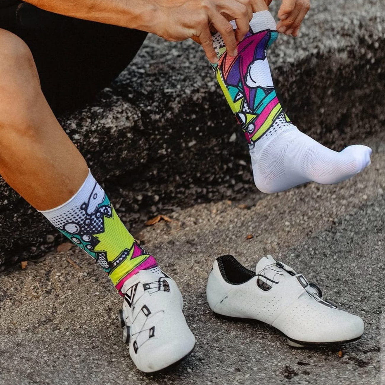 CALZE ESTIVE X-TECH CRONO 8 – Bianco