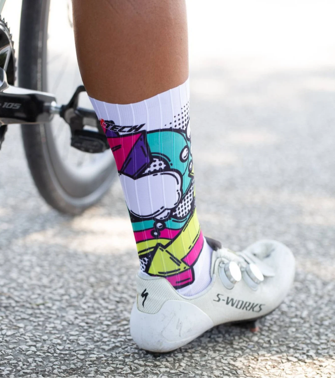 X-TECH CRONO 8 SUMMER SOCKS – White