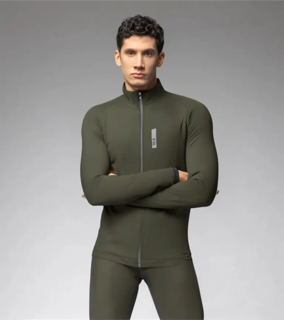 GIUBBINO ALÉ KLIMATIK RACING 2.0 ANTIPIOGGIA - Verde Militare