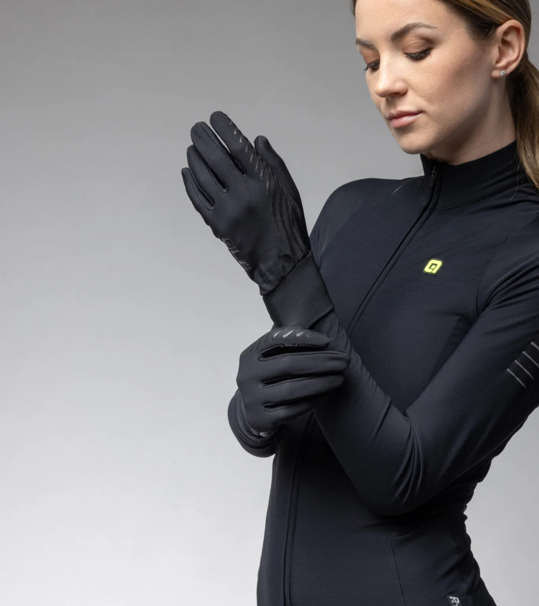 GUANTI ALÉ SPIRALE UNISEX- Nero