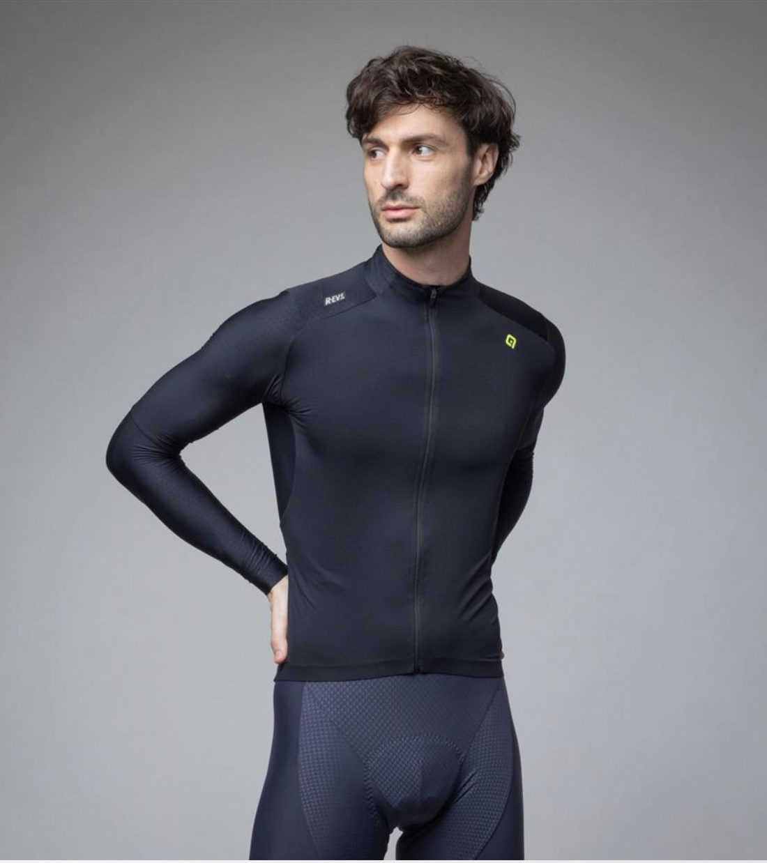 MAGLIA ALÉ R-EV1 WARM RACE – Nero