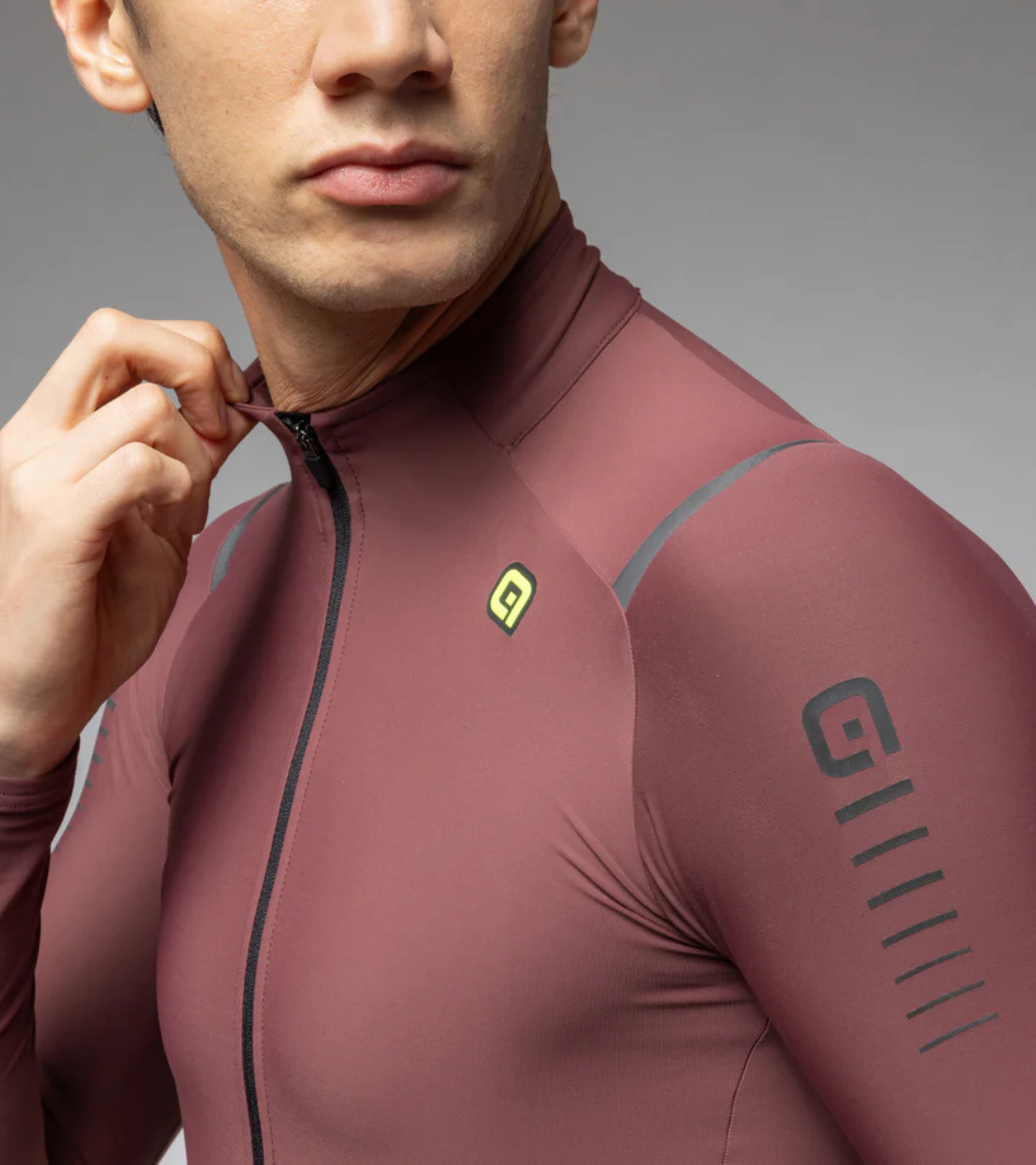 MAGLIA ALÉ WARM RACE – Burgundy