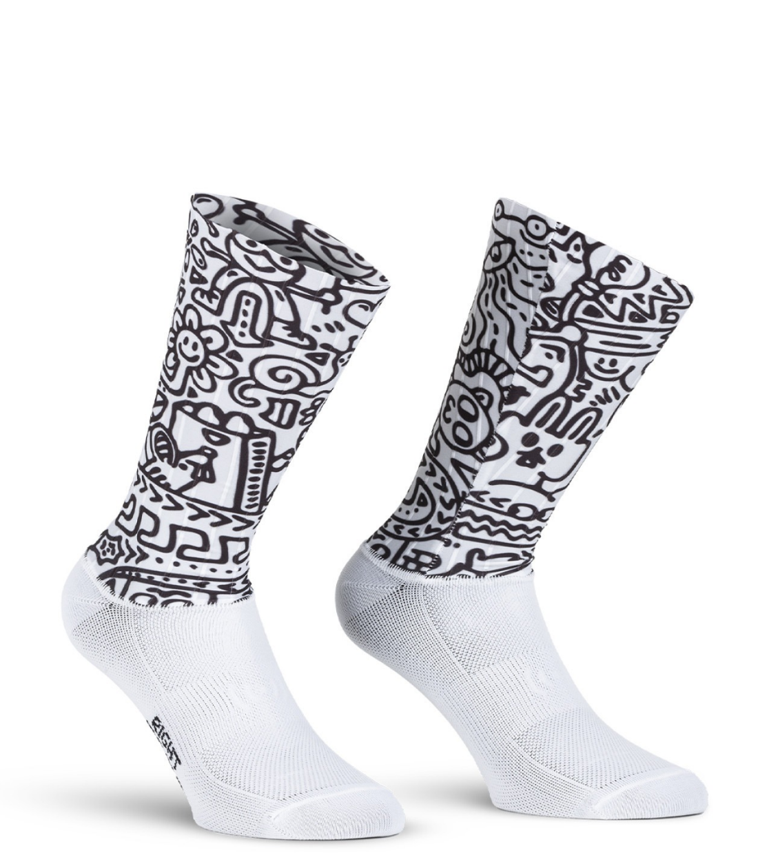 CALZE X-TECH CRONO 14 - Bianco/Nero